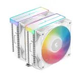 DEEPCOOL AG620 WH ARGB V2 LGA20XX/1700/1200/115X/AM5/AM4 (9шт/кор, TDP 260W, PWM, ARGB DUAL Fan 120mm, 6 тепл. трубок, белый) RET Image