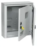 Щит распределительный IEK MKM51-N-09-54 TITAN ЩУ 3/1-1 У1 IP66 навесной 400мм 150мм 445мм 12мод. металл IP66 серый с возможностью установки счетчика (упак.:1шт) Image