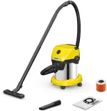 Строительный пылесос Karcher WD 3 S V-15/4/20 1000Вт (уборка: сухая) желтый Image