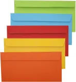 Конверт Silwerhof Eco 225А.10A C65 114x229мм ассорти клеевой слой 120г/м2 (pack:10pcs) Image