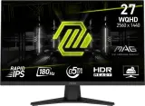 MSI MAG 274QF 27" 16:9 WQHD(2560x1440) Rapid IPS Flat, 0,5ms, 1000:1, 100M:1, 250nits, 2xHDMI 2.0b, DP 1.4a, Tilt, VESA,180Hz,Black,1y w-ty Image