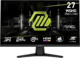 MSI MAG 274QF X24 27" 16:9 WQHD(2560x1440) Rapid IPS Flat, 0,5ms, 1000:1, 100M:1, 250nits, 2xHDMI 2.0b, DP 1.4a, Tilt, VESA,240Hz,Black,1y w-ty Image