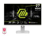 MSI MAG 274QRFW X32 27" 16:9 WQHD(2560x1440) Rapid IPS Flat, DisplayHDR 400, 0,5ms, 1000:1, 100M:1, 300nits, 2xHDMI 2.0b, DP 1.4a, Tilt, Swivel, Height,Pivot,VESA,320Hz,White,1y w-ty Image