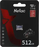 Флеш карта microSDXC 512GB Netac P500 Ultra w/o adapter Image