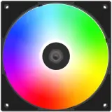 Вентилятор для корпуса ID-Cooling AS-140-ARGB-K ARGB 140х140x25 черный 4-pin 24.9дБ Ret Image