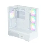ZALMAN P40 Prism Plus, ATX, WHITE, WINDOW, 3xCombo (3.5'' or 2.5"), 1xUSB TYPE-C, 2xUSB3.0, SIDE 3x120mm ARGB, REAR 1x120mm ARGB Image