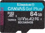 Флеш карта microSDXC 64GB Kingston SDCG4/64GBSP Canvas Go! Plus V30 A2 w/o adapter Image