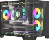 Корпус Formula Crystal Z6M Floe черный без БП mATX 4x120mm 2xUSB3.0 audio bott PSU Image