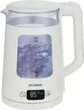 Чайник электрический Hyundai HYK-G9407 1.7л. 2200Вт белый корпус: стекло Image