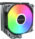 Устройство охлаждения(кулер) Montech NX400 ARGB Soc-AM5/AM4/1200/1700/1851 черный 4-pin 34.17dB Al+Cu 220W Ret (NX400ARGBBK) Image