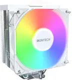 Устройство охлаждения(кулер) Montech NX400 ARGB Soc-AM5/AM4/1200/1700/1851 белый 4-pin 34.17dB Al+Cu 220W Ret (NX400ARGBWH) Image