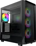 Корпус Montech X5 черный без БП ATX 4x120mm 1xUSB2.0 1xUSB3.0 audio bott PSU Image