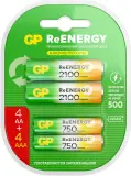 Аккумулятор GP 210AAHC АА+75AAAHC AAA NiMH 2000mAh (4шт) Image
