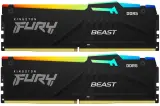 Память DDR5 2x16GB 6400MHz Kingston KF564C32BBEAK2-32 Fury Beast RGB RTL Gaming PC5-51200 CL32 DIMM 288-pin 1.4В kit single rank с радиатором Ret Image