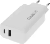 Сетевое зар./устр. BoraSCO 65W 3.25A+3A (PD+QC) USB/USB Type-C универсальное белый (52584) Image
