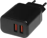 Сетевое зар./устр. BoraSCO 15W 3A 2xUSB универсальное черный (52583) Image