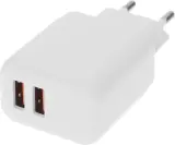 Сетевое зар./устр. BoraSCO 15W 3A 2xUSB универсальное белый (52580) Image