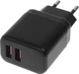 Сетевое зар./устр. BoraSCO 15W 3A 2xUSB универсальное черный (52581) Image