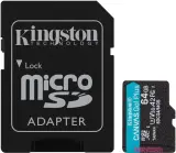 Флеш карта microSDXC 64GB Kingston SDCG4/64GB Canvas Go! Plus + adapter Image