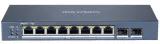 Коммутатор Hikvision DS-3E1510P-EI 8x1Гбит/с 2SFP 8PoE+ 110W управляемый Image