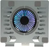 Подставка для ноутбука Digma D-NCP170-1xRGB110-360 17" 240x230x50мм 2xUSB 1x алюминий серый Image