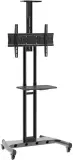 Стойка для телевизора Kromax OMEGA-17 серебристый/береза 32"-80" макс.50кг напольный поворот и наклон Image