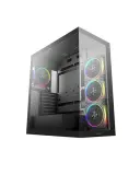 корпус Deepcool CG580 4F V2 без БП, боковое окно (панорама), 4x120mm ARGB PWM вентилятора, черный, ATX (R-CG580-BKADA4-G-2) Image