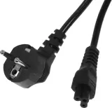 Кабель AdAC IEC C5 IEC 320 C5 CEE 7/7 1.8м черный Image